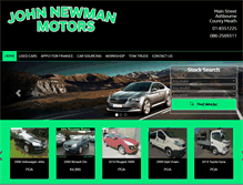 Tablet Screenshot of jnewmanmotors.ie